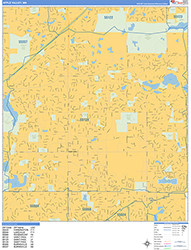 Apple Valley Wall Map Basic Style 2026
